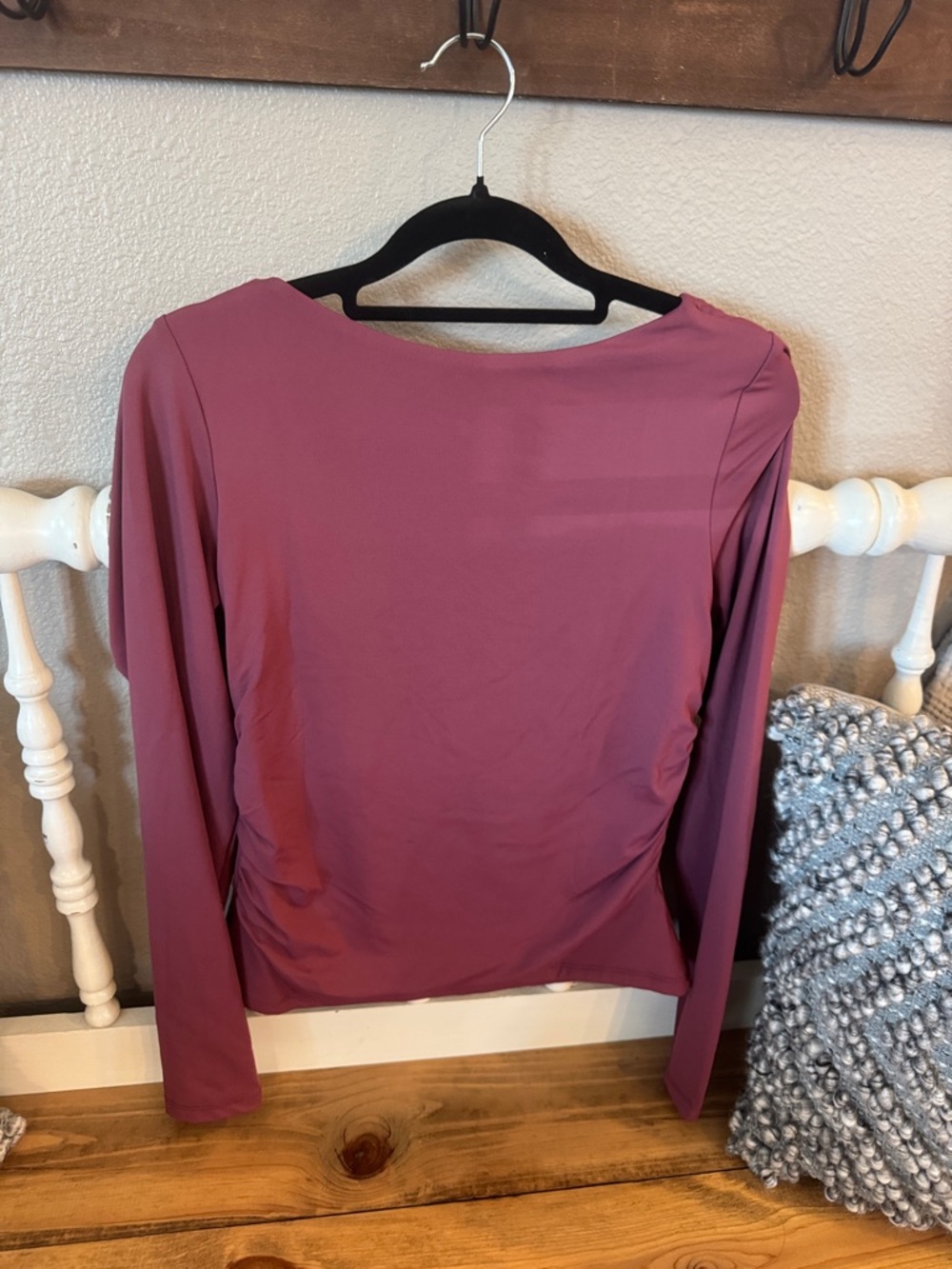 Anthropologie NWT Women’s Long Sleeve Boatneck Top - Rose Mauve